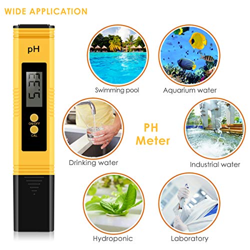 Digital PH Meter for Water, 0.01PH High Accuracy Pen Type PH Tester for Hydroponics, Household Drinking, Pool and Aquarium 5 Digital PH Meter for Water, 0.01PH High Accuracy Pen Type PH Tester for Hydroponics, Household Drinking, Pool and Aquarium - Image 5