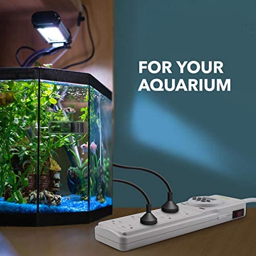 BN-LINK 8 Outlet Surge Protector with 7-Day Digital Timer (4 Outlets Timed, 4 Outlets Always On) - White 5 BN-LINK 8 Outlet Surge Protector with 7-Day Digital Timer (4 Outlets Timed, 4 Outlets Always On) - White - Image 5
