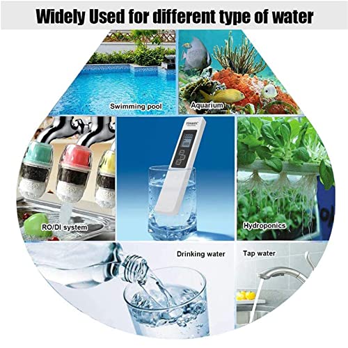 3 in 1 TDS EC Temperature Meter Pen, Digital Water Tester Kit PPM EC Meter for Drinking Water Hydroponics Aquarium RO System and Pool 5 3 in 1 TDS EC Temperature Meter Pen, Digital Water Tester Kit PPM EC Meter for Drinking Water Hydroponics Aquarium RO System and Pool - Image 5