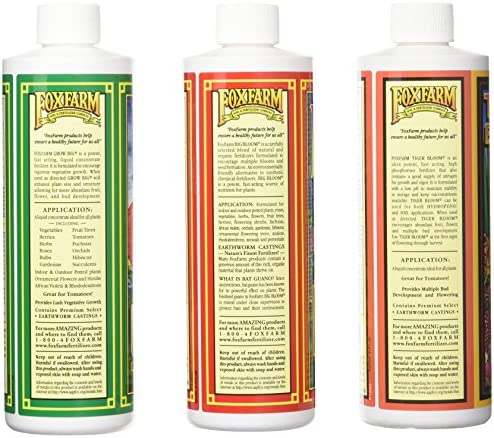 Fox Farm Liquid Nutrient Trio Soil Formula - Big Bloom, Grow Big, Tiger Bloom Pint Size (Pack of 3) 2 Fox Farm Liquid Nutrient Trio Soil Formula - Big Bloom, Grow Big, Tiger Bloom Pint Size (Pack of 3) - Image 2