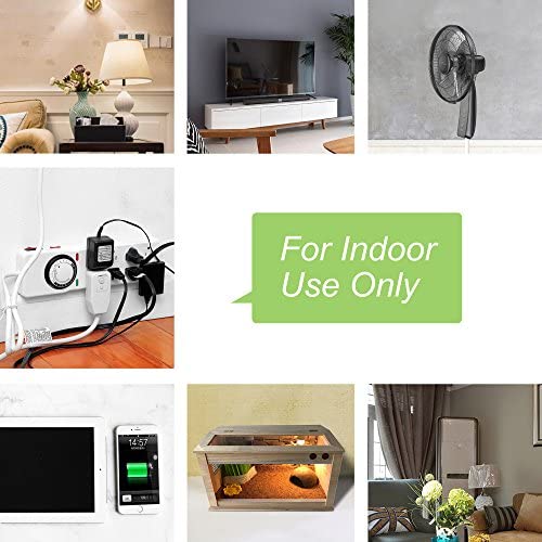 BN-LINK 8 Outlet Surge Protector with Mechanical Timer (4 Outlets Timed, 4 Outlets Always On) - White 7 BN-LINK 8 Outlet Surge Protector with Mechanical Timer (4 Outlets Timed, 4 Outlets Always On) - White - Image 7