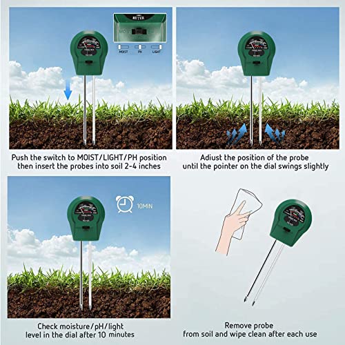 CANNABMALL PH Meter, TDS PPM Meter and 3 in 1 Soil Moisture Meter Combo 6 CANNABMALL PH Meter, TDS PPM Meter and 3 in 1 Soil Moisture Meter Combo - Image 6