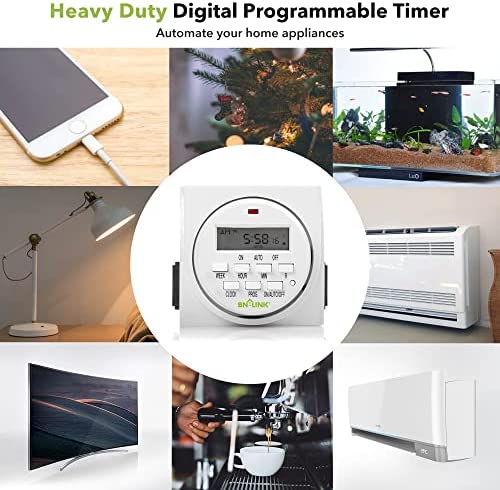 BN-LINK 7 Day Heavy Duty Digital Programmable Timer, FD60 U6, 115V, 60Hz, Dual Outlet, Indoor, for Lamp Light Fan Security UL Listed 6 BN-LINK 7 Day Heavy Duty Digital Programmable Timer, FD60 U6, 115V, 60Hz, Dual Outlet, Indoor, for Lamp Light Fan Security UL Listed - Image 6