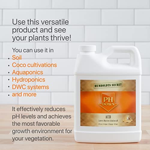 Humboldts Secret pH Down | Liquid pH Plant Balancer for Soil & Hydroponics Growing System 3 Humboldts Secret pH Down | Liquid pH Plant Balancer for Soil & Hydroponics Growing System - Image 3