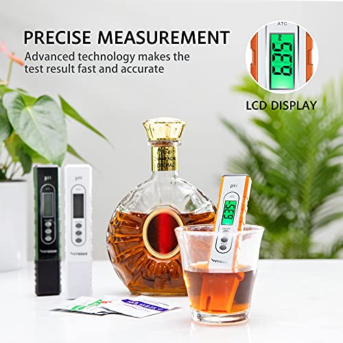 VIVOSUN PH Meter Digital PH Tester Pen 0.01 High Accuracy Water Quality Tester with 0-14 PH Measurement Range for Hydroponics, Household Drinking, Pool and Aquarium, with ATC, Orange 2 VIVOSUN PH Meter Digital PH Tester Pen 0.01 High Accuracy Water Quality Tester with 0-14 PH Measurement Range for Hydroponics, Household Drinking, Pool and Aquarium, with ATC, Orange - Image 2