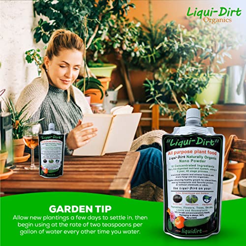 Liqui-Dirt Nano Powder All-Purpose Organic Complete Plant Food -18 Balanced Super Foods Blend of Vitamins Minerals Micro-Fungi and Bio-Organisms (50 Gallons) 5 Liqui-Dirt Nano Powder All-Purpose Organic Complete Plant Food -18 Balanced Super Foods Blend of Vitamins Minerals Micro-Fungi and Bio-Organisms (50 Gallons) - Image 5