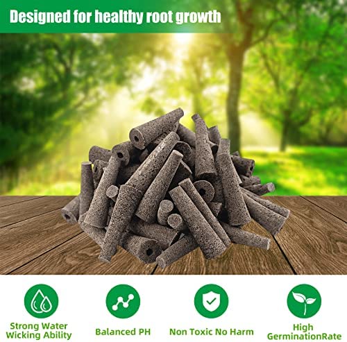 POUYRBA Grow Sponges, 80pcs Brown Peat Soil Hydroponic Sponges Rock Wool for Hydroponic Growing Hydroponic Pods for Breeding Seeds 5 POUYRBA Grow Sponges, 80pcs Brown Peat Soil Hydroponic Sponges Rock Wool for Hydroponic Growing Hydroponic Pods for Breeding Seeds - Image 5