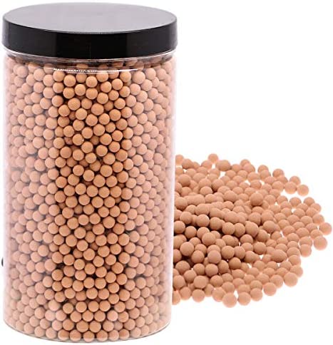 Wohohoho 2.2lbs Mini Hydroponics Clay Pebbles, Upgraded 3mm-5mm Hydro Ceramsite Balls 1 hydroponic growing medium rocks
