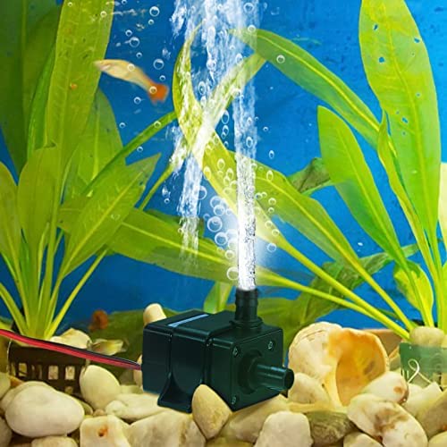 12V Submersible Water Pump 3.6W Fountain Pump 63 Gallons Water Pump with 118" High Lift for Hydroponic Aquarium Fountains Fish Tank (4 Pcs) 5 12V Submersible Water Pump 3.6W Fountain Pump 63 Gallons Water Pump with 118" High Lift for Hydroponic Aquarium Fountains Fish Tank (4 Pcs) - Image 5