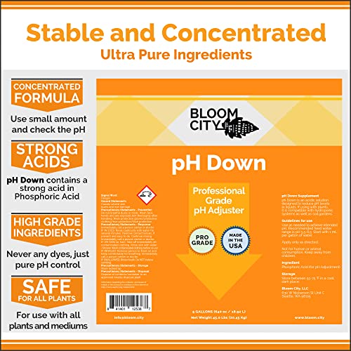 Bloom City Professional pH Down Liquid Fertilizer, Quart (32 oz) 3 Bloom City Professional pH Down Liquid Fertilizer, Quart (32 oz) - Image 3