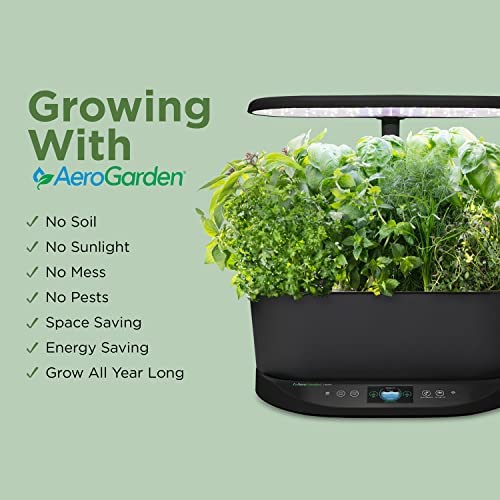 AeroGarden Bounty - Indoor Garden with LED Grow Light, WiFi and Alexa Compatible, Black 5 AeroGarden Bounty - Indoor Garden with LED Grow Light, WiFi and Alexa Compatible, Black - Image 5