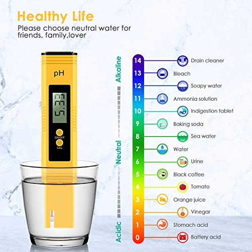 Digital PH Meter for Water, 0.01PH High Accuracy Pen Type PH Tester for Hydroponics, Household Drinking, Pool and Aquarium 4 Digital PH Meter for Water, 0.01PH High Accuracy Pen Type PH Tester for Hydroponics, Household Drinking, Pool and Aquarium - Image 4