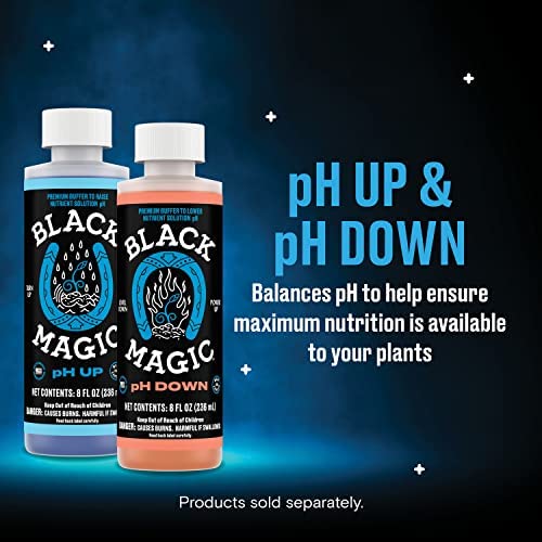 Black Magic pH Up - Premium Buffer to Raise Nutrient Solution pH, Concentrated Base Formula, 8 fl. oz. 4 Black Magic pH Up - Premium Buffer to Raise Nutrient Solution pH, Concentrated Base Formula, 8 fl. oz. - Image 4