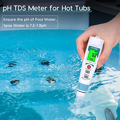 YINMIK Water PH Meter, 3 in 1 PH TDS Temp Pen Type Tester 5 YINMIK Water PH Meter, 3 in 1 PH TDS Temp Pen Type Tester - Image 5