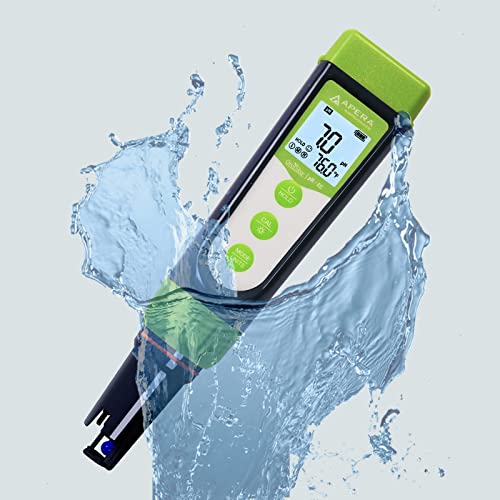 Apera GroStar Series GS4 pH/EC/500ppm/700ppm Combo 5-in-1 Pen Tester Kit (Gen II) with Replaceable Double-Junction pH/EC Probe for Hydroponics Water Quality Testing 4 Apera GroStar Series GS4 pH/EC/500ppm/700ppm Combo 5-in-1 Pen Tester Kit (Gen II) with Replaceable Double-Junction pH/EC Probe for Hydroponics Water Quality Testing - Image 4