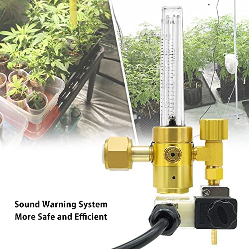 OYHBO CO2 Regulator with Solenoid Valve Emitter System Hydroponics Flowmeter for Indoor Gardening, Grow Room Aquarium 6 OYHBO CO2 Regulator with Solenoid Valve Emitter System Hydroponics Flowmeter for Indoor Gardening, Grow Room Aquarium - Image 6