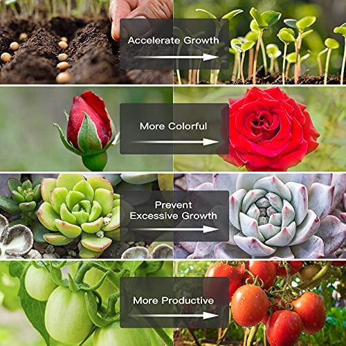 LED Grow Light Strip, 8 Pack Grow Lights for Indoor Plants, 80W Full Spectrum Plant Lights with 4 Dimmable Level, Auto On/Off 3/6/12H Timer, Sunlike Grow Lamp for Seedling Veg Flower Hydroponics 5 LED Grow Light Strip, 8 Pack Grow Lights for Indoor Plants, 80W Full Spectrum Plant Lights with 4 Dimmable Level, Auto On/Off 3/6/12H Timer, Sunlike Grow Lamp for Seedling Veg Flower Hydroponics - Image 5