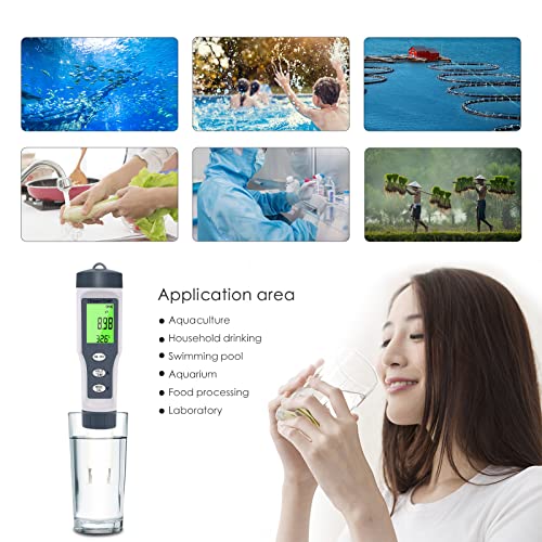 3 in 1 PH Meter with TDS/Temp Meter, TDS Water Tester ±0.05 PH High Accuracy with 0-14 PH Measurement Range for Drinking Water, Aquarium, Hydroponics 6 3 in 1 PH Meter with TDS/Temp Meter, TDS Water Tester ±0.05 PH High Accuracy with 0-14 PH Measurement Range for Drinking Water, Aquarium, Hydroponics - Image 6