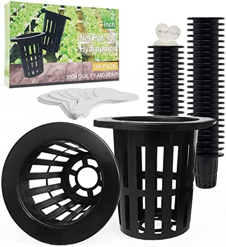 Tmtamye 100 Pack 2 inch Net Pots Hydroponics Supplies Cups 1 hydroponic pots