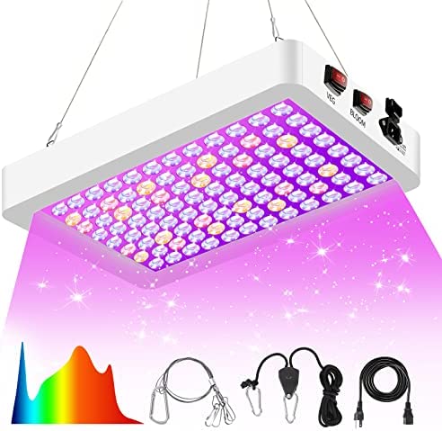 LUYIMIN Upgraded 1000W LED Grow Lights with Dual Switch 1 hydroponic grow lights led