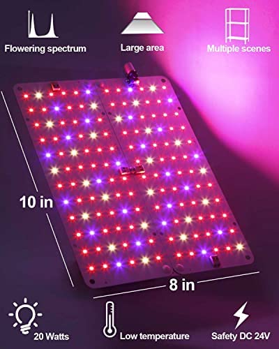 DOMMIA Grow Lights for Indoor Plants, 20W Ultra-Thin Invisible Plant Light, Full Spectrum Led Grow Lamp with 144 LEDs, DIY Assembly Grow Light Strip for Indoor Garden Greenhouse Aquarium Hydroponic 2 DOMMIA Grow Lights for Indoor Plants, 20W Ultra-Thin Invisible Plant Light, Full Spectrum Led Grow Lamp with 144 LEDs, DIY Assembly Grow Light Strip for Indoor Garden Greenhouse Aquarium Hydroponic - Image 2