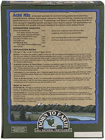 Down to Earth All Natural Acid Mix Fertilizer 4-3-6, 5 lb 2 Down to Earth All Natural Acid Mix Fertilizer 4-3-6, 5 lb - Image 2