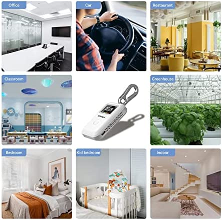 Vitalight Mini CO2 Detector, Air Quality Monitor, Stylish and Lightweight CO2 Monitor You Can Use Anywhere. White 7 Vitalight Mini CO2 Detector, Air Quality Monitor, Stylish and Lightweight CO2 Monitor You Can Use Anywhere. White - Image 7