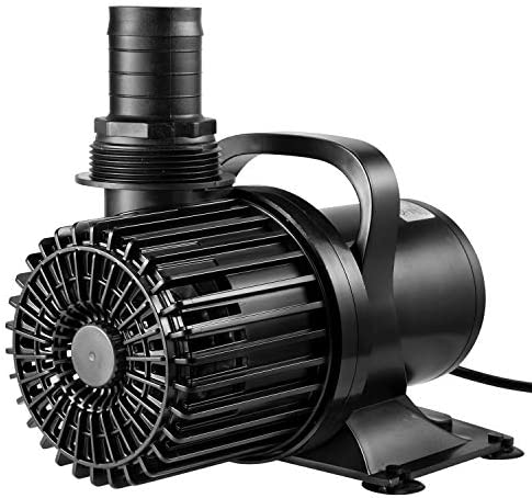 VIVOSUN 9000 GPH Submersible Water Pump 620W Pond Pump Ultra Quiet Aquarium Pump with 26.5FT. Lift Height for Pond Waterfall, Fish Tank, Statuary, or Hydroponics 1 hydroponic tubing and fittings