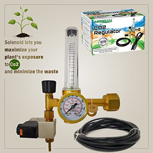 MANATEE CO2 Regulator Emitter System with Solenoid Valve Flowmeter for Grow Room Grow Tent Garden 3 MANATEE CO2 Regulator Emitter System with Solenoid Valve Flowmeter for Grow Room Grow Tent Garden - Image 3