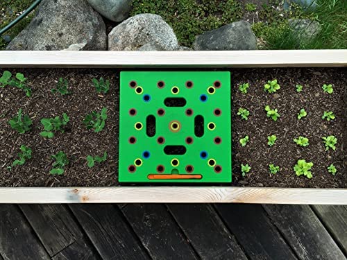 Seeding Square – Seed Sowing Template for Maximum Harvest - Square Foot Gardening Tool Kit – Includes: Color Coded Seed Spacer & Magnetic Seed Dibber/Seed Ruler/Seed Spoon & Vegetable Planting Guide 6 Seeding Square – Seed Sowing Template for Maximum Harvest - Square Foot Gardening Tool Kit – Includes: Color Coded Seed Spacer & Magnetic Seed Dibber/Seed Ruler/Seed Spoon & Vegetable Planting Guide - Image 6