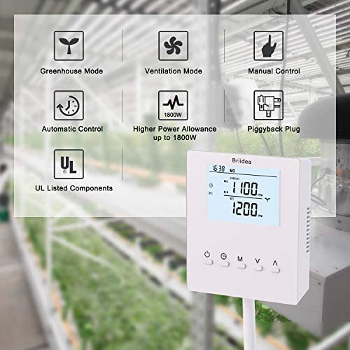 CO2 Controller, Briidea Day and Night Programmable CO2 Controller and Monitor for Greenhouses, Remote CO2 Sensor 4 CO2 Controller, Briidea Day and Night Programmable CO2 Controller and Monitor for Greenhouses, Remote CO2 Sensor - Image 4
