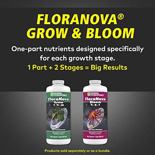 General Hydroponics FloraNova Grow 7-4-10, Robust Strength of Dry Fertilizer But in Rapid Liquid Form, Use for Hydroponics, Soilless Mixtures, Containers & Garden Grown Plants, 1-Quart 2 General Hydroponics FloraNova Grow 7-4-10, Robust Strength of Dry Fertilizer But in Rapid Liquid Form, Use for Hydroponics, Soilless Mixtures, Containers & Garden Grown Plants, 1-Quart - Image 2