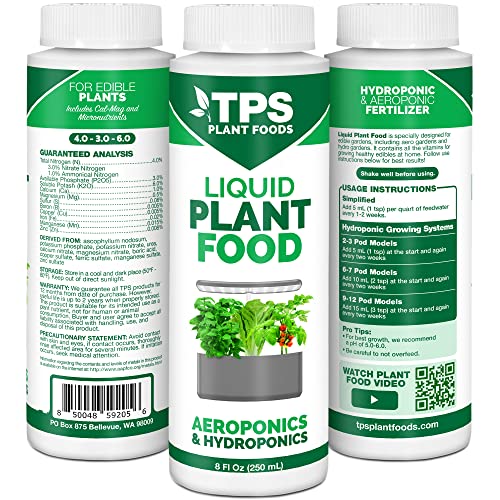 Liquid Plant Food for use in AeroGarden, IDOO and Hydroponic Growing Systems, Liquid Fertilizer 8 oz (250mL) 2 Liquid Plant Food for use in AeroGarden, IDOO and Hydroponic Growing Systems, Liquid Fertilizer 8 oz (250mL) - Image 2