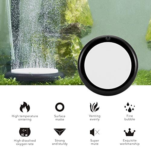hygger Aquarium Air Stone, Bubble Stone Fish Tank Oxygen Stone Ultra Silent Deep Dissolving Oxygen Diffuser Kit for Aquarium Fish Tank and Hydroponic (Black, 4 Inch) 7 hygger Aquarium Air Stone, Bubble Stone Fish Tank Oxygen Stone Ultra Silent Deep Dissolving Oxygen Diffuser Kit for Aquarium Fish Tank and Hydroponic (Black, 4 Inch) - Image 7
