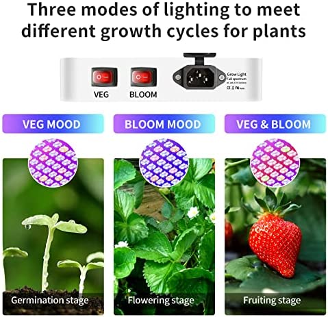 LUYIMIN Upgraded 1000W LED Grow Lights with Dual Switch 2 LUYIMIN Upgraded 1000W LED Grow Lights with Dual Switch - Image 2