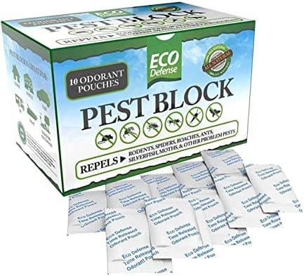 Eco Defense Pest Control Pouches - All Natural - Repels Rodents, Spiders, Roaches, Ants, Moths, Squirrels, & Other Pests 1 hydroponic pest control