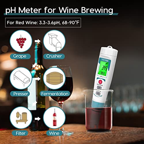 YINMIK Water PH Meter, 3 in 1 PH TDS Temp Pen Type Tester 6 YINMIK Water PH Meter, 3 in 1 PH TDS Temp Pen Type Tester - Image 6