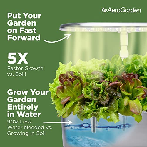 AeroGarden Bounty Elite - Indoor Garden with LED Grow Light, WiFi and Alexa Compatible, Stainless Steel 6 AeroGarden Bounty Elite - Indoor Garden with LED Grow Light, WiFi and Alexa Compatible, Stainless Steel - Image 6