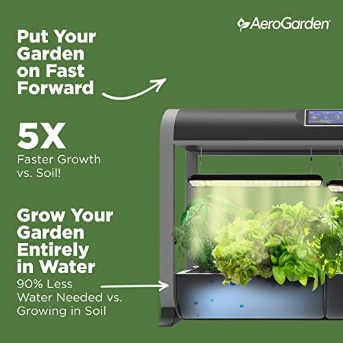 AeroGarden Farm 24Basic with Salad Bar Seed Pod Kit - Indoor Garden with LED Grow Light, Black 5 AeroGarden Farm 24Basic with Salad Bar Seed Pod Kit - Indoor Garden with LED Grow Light, Black - Image 5
