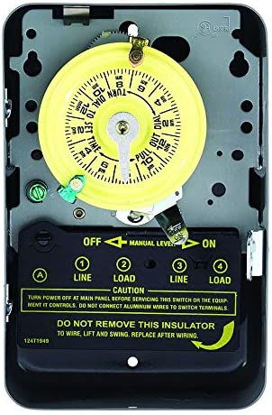 Intermatic T104 Electromechanical Timer, 208-277 V, 40 A, 1-23 Hr, 1-12 Cycles Per Day, Gray 1 hydroponic pump timer