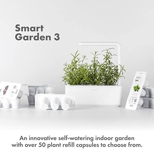 Click & Grow Indoor Herb Garden Kit with Grow Light | Smart Garden for Home Kitchen Windowsill | Easier Than Hydroponics Growing System | Vegetable Gardening Starter (3 Basil Pods Included), White 2 Click & Grow Indoor Herb Garden Kit with Grow Light | Smart Garden for Home Kitchen Windowsill | Easier Than Hydroponics Growing System | Vegetable Gardening Starter (3 Basil Pods Included), White - Image 2
