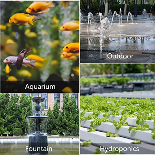 Aysoner Submersible Fountain Water Pump: 550GPH 30W Adjustable Ultra Quiet Small Pond Pump with 6ft Power Cord for Aquarium Fish Tank | Outdoor Waterfall | Statuary | Hydroponics 6 Aysoner Submersible Fountain Water Pump: 550GPH 30W Adjustable Ultra Quiet Small Pond Pump with 6ft Power Cord for Aquarium Fish Tank | Outdoor Waterfall | Statuary | Hydroponics - Image 6