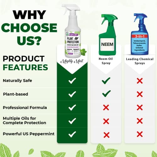 Mighty Mint 32oz Plant Protection Peppermint Spray for Spider Mites, Insects, Fungus, and Disease 5 Mighty Mint 32oz Plant Protection Peppermint Spray for Spider Mites, Insects, Fungus, and Disease - Image 5