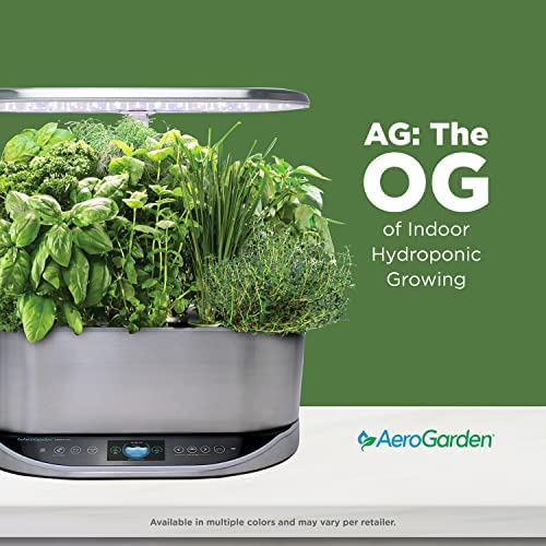 AeroGarden Bounty Elite - Indoor Garden with LED Grow Light, WiFi and Alexa Compatible, Stainless Steel 4 AeroGarden Bounty Elite - Indoor Garden with LED Grow Light, WiFi and Alexa Compatible, Stainless Steel - Image 4
