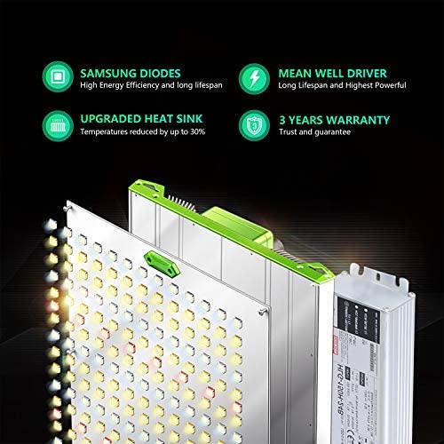 BESTVA Dimmable Pro4000W LED Grow Light Built in High Yield Diodes and MeanWell Driver Full Spectrum Grow Lamp for 4x4ft Coverage Greenhouse Hydroponic Indoor Plants Veg and Flower 2 BESTVA Dimmable Pro4000W LED Grow Light Built in High Yield Diodes and MeanWell Driver Full Spectrum Grow Lamp for 4x4ft Coverage Greenhouse Hydroponic Indoor Plants Veg and Flower - Image 2