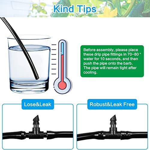 295 Pcs Drip Irrigation Fittings Kit for 1/4" Tubing 4 295 Pcs Drip Irrigation Fittings Kit for 1/4" Tubing - Image 4