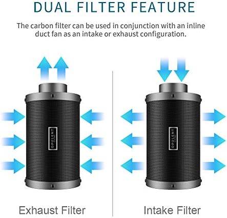 OPULENT SYSTEMS 8 Inch Air Carbon Filter Odor Control with Premium Australian Virgin Charcoal, for Inline Duct Fan, Grow Tent, Hydroponics and Odor Scrubber with Pre-Filter, 1 Pair hanger 5 OPULENT SYSTEMS 8 Inch Air Carbon Filter Odor Control with Premium Australian Virgin Charcoal, for Inline Duct Fan, Grow Tent, Hydroponics and Odor Scrubber with Pre-Filter, 1 Pair hanger - Image 5