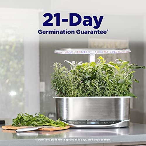 AeroGarden Bounty Elite - Indoor Garden with LED Grow Light, WiFi and Alexa Compatible, Stainless Steel 3 AeroGarden Bounty Elite - Indoor Garden with LED Grow Light, WiFi and Alexa Compatible, Stainless Steel - Image 3