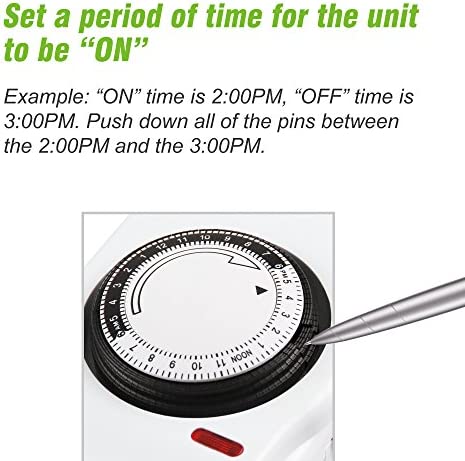 BN-LINK 8 Outlet Surge Protector with Mechanical Timer (4 Outlets Timed, 4 Outlets Always On) - White 3 BN-LINK 8 Outlet Surge Protector with Mechanical Timer (4 Outlets Timed, 4 Outlets Always On) - White - Image 3