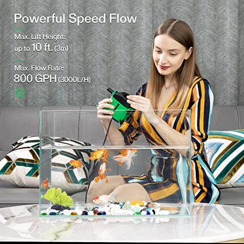 VIVOSUN 800GPH Submersible Pump(3000L/H, 24W), Ultra Quiet Water Pump 3 VIVOSUN 800GPH Submersible Pump(3000L/H, 24W), Ultra Quiet Water Pump - Image 3